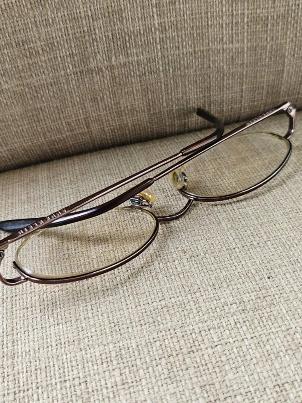 Anne Klein Women Glasses Frame Half Rim Eyewear 9054 Eyeglasses Brown To